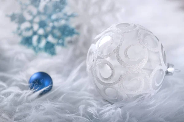 Close-up van de mooie Kerstbal — Stockfoto