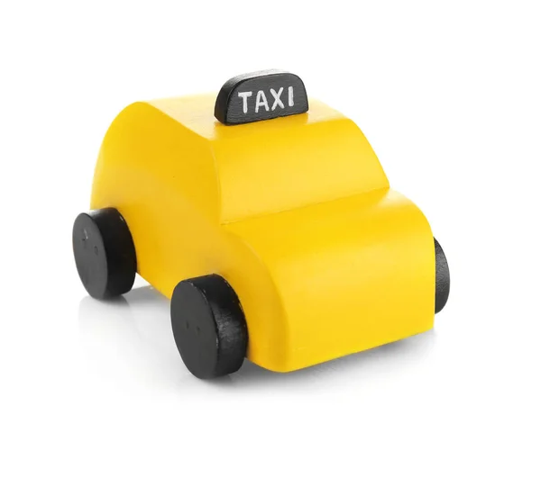 Žlutá hračka taxi taxi — Stock fotografie