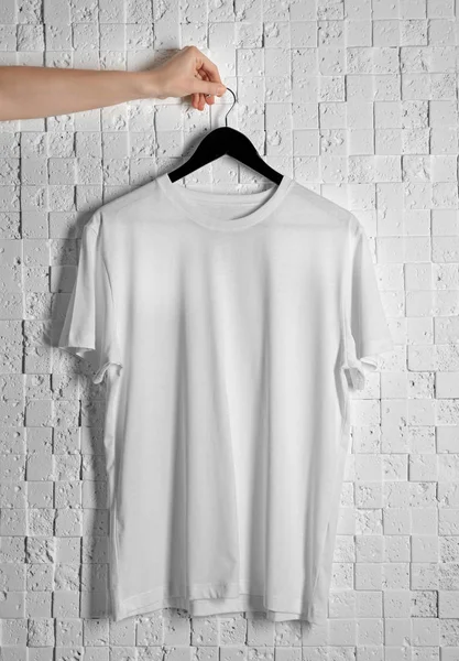 빈 흰색 t-셔츠 — 스톡 사진