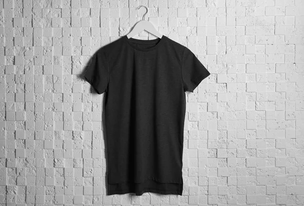 Blank black t-shirt — Stock Photo, Image