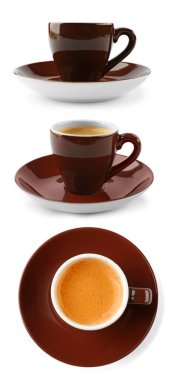 Bardak kahve ile kolaj 