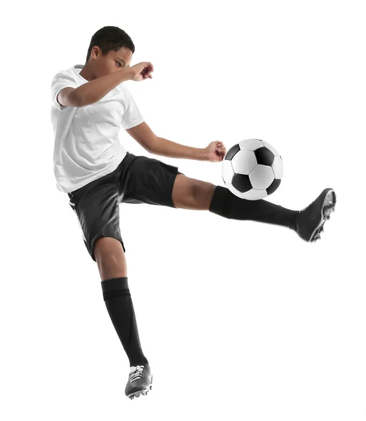 Юношеский футболист — стоковое фото