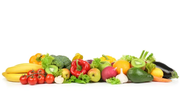 Grupo de verduras y frutas frescas — Foto de Stock