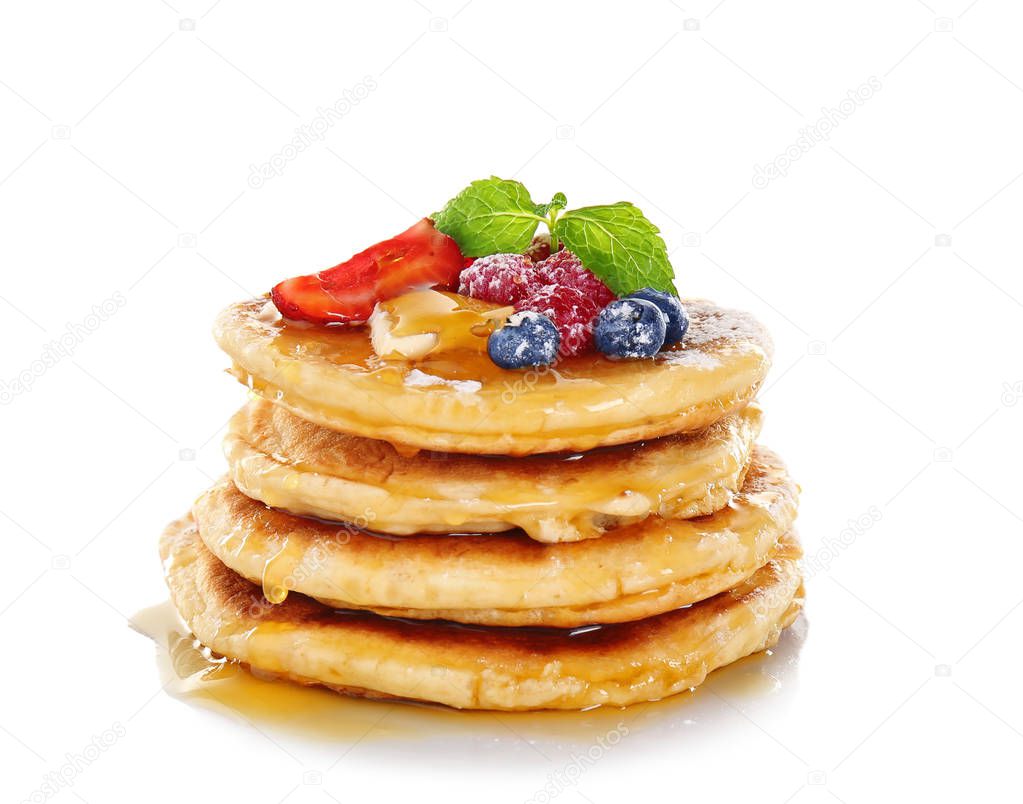 Stack of fresh pancakes 
