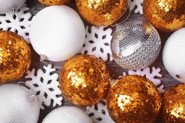 Composition de belles boules de Noël — Photo