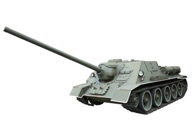 Beyaz üzerine askeri tank