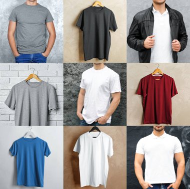 Kolaj şık t-shirtler