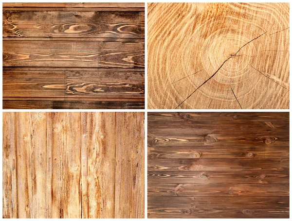 Collage de texturas de madera —  Fotos de Stock