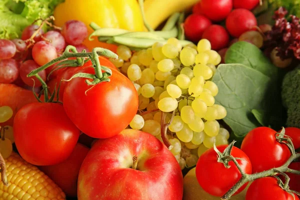 Padrão de frutas e legumes — Fotografia de Stock