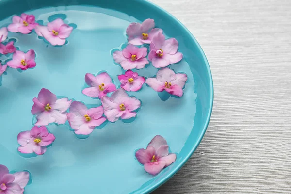 Beautiful flowers on water — Stock Photo, Image