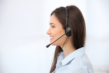 Call center operator  clipart