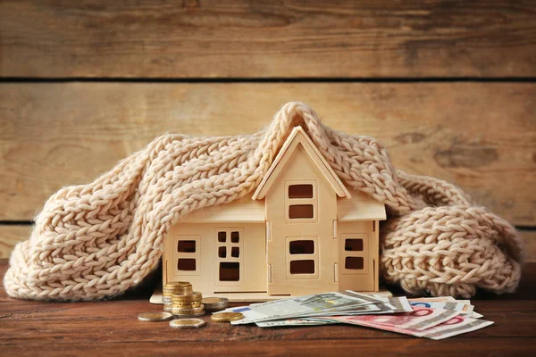 Plywood toy house — Stock Photo, Image