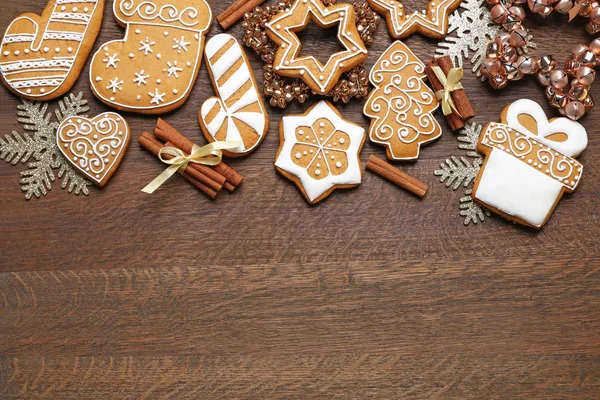 Tasty gingerbread cookies — Stock Photo, Image