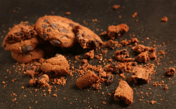 Biscotti saporiti con cioccolato — Foto Stock