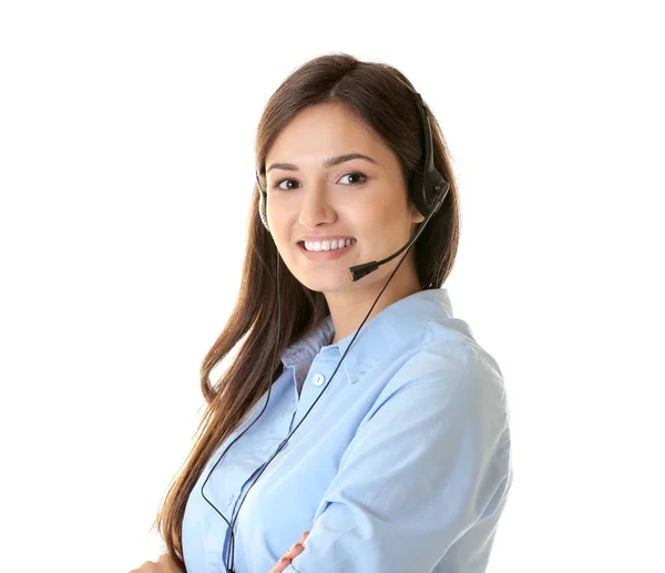 Operador de call center — Fotografia de Stock