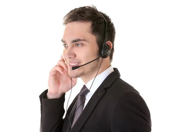 Operador de call center — Fotografia de Stock