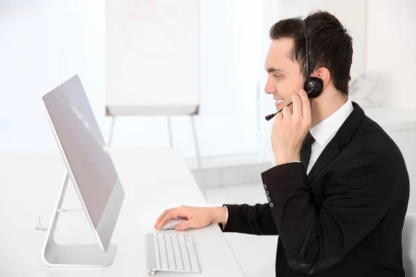 Call center operator — Stock Photo, Image