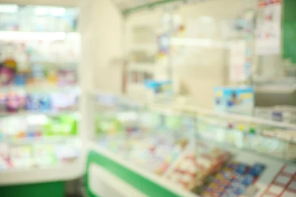 Blurred Pharmacy Drugstore Background — Stock Photo, Image