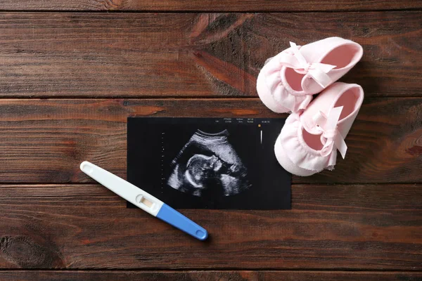 Ultrasound picture of baby — Stock Photo, Image