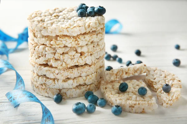 Round rice crisp breads — Stock Photo, Image