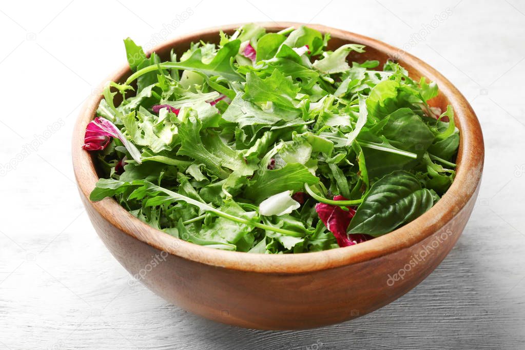 Salad mix in bowl
