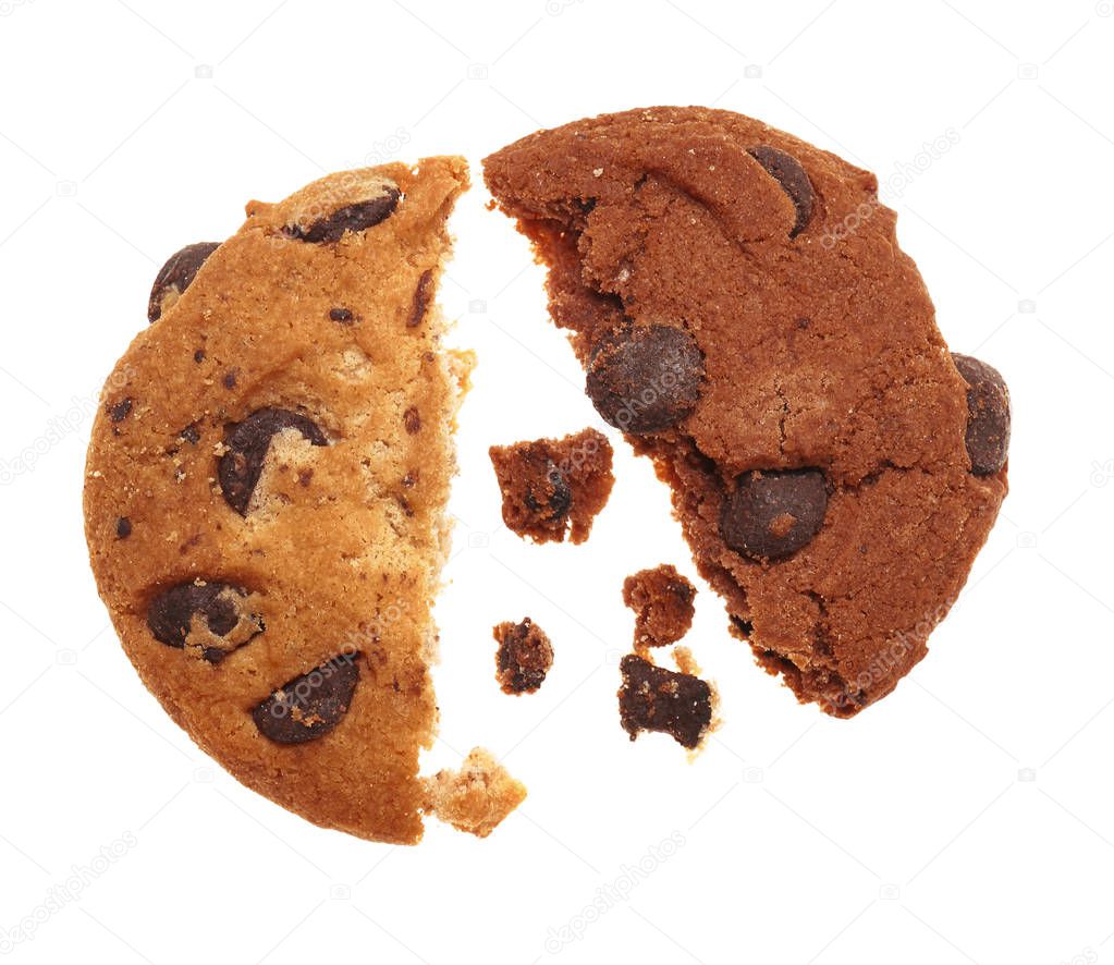 Tasty cookie with chocolate