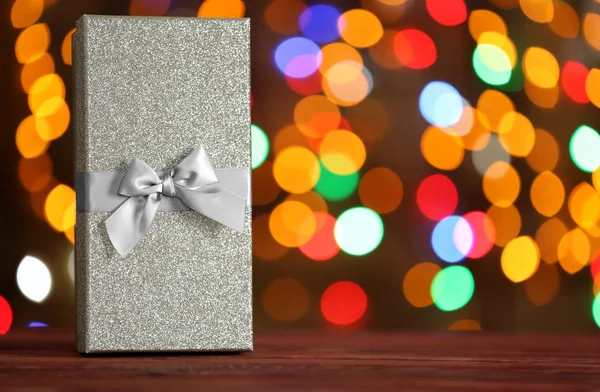Box med julklapp — Stockfoto