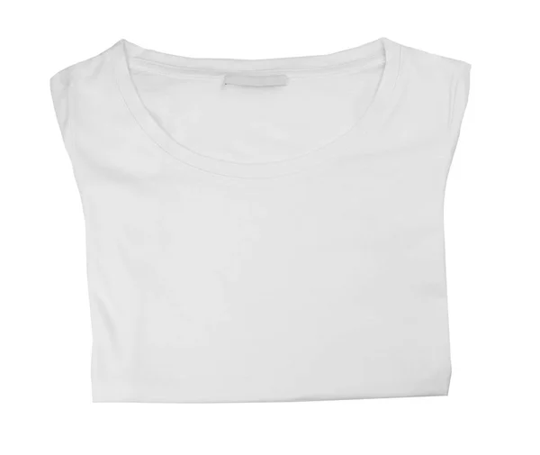 Lege t-shirt op wit — Stockfoto