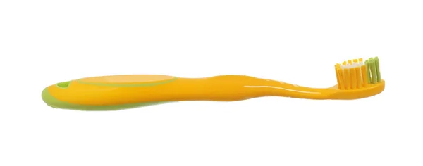 Yellow Baby toothbrush — Stock Photo, Image