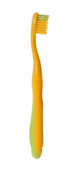 Cepillo de dientes amarillo bebé — Foto de Stock
