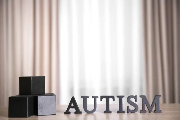 Autism concept with cubes — Stock Photo, Image