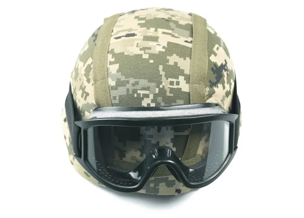 Único capacete militar — Fotografia de Stock