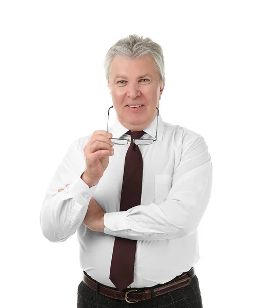 Senior businessman with spectacles — Stock Photo, Image