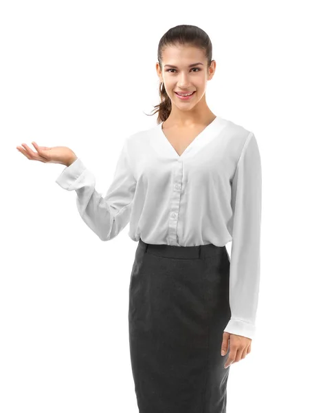 Young beautiful businesswoman — Stock Photo, Image