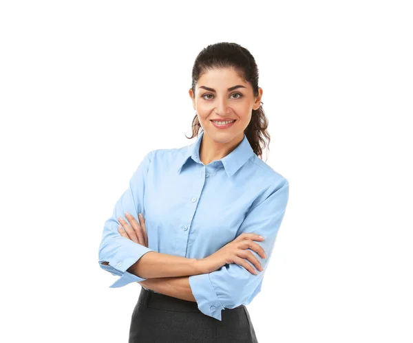 Young beautiful businesswoman — Stock Photo, Image