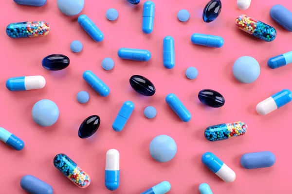 Pillole di colore rosa — Foto Stock