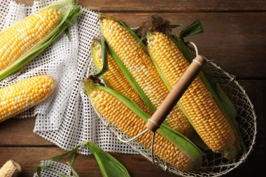 Corncobs sepeti ahşap tablo