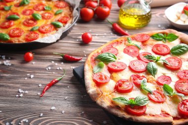 Masada lezzetli pizza