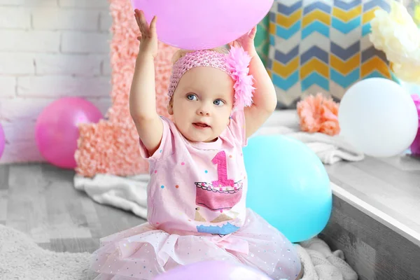 1 년 된 아기 소녀 — 스톡 사진