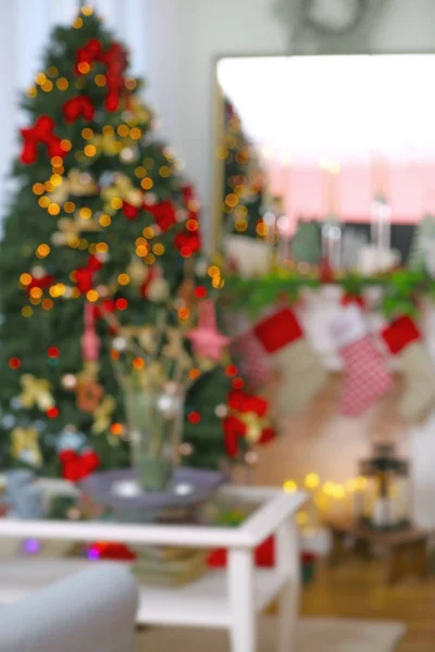 Room decorated for Christmas — Stock Photo, Image