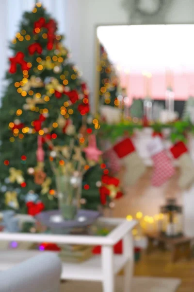 Quarto decorado para o Natal — Fotografia de Stock