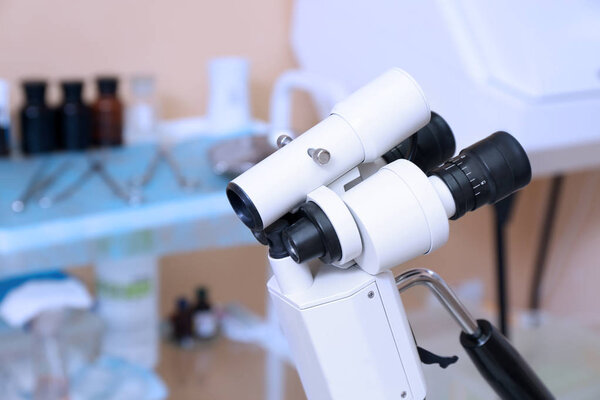 Colposcope in gynecological room