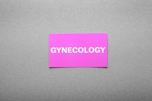 Visitkort med tecken ginecology — Stockfoto