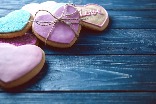 Cookies em forma de coração — Fotografia de Stock