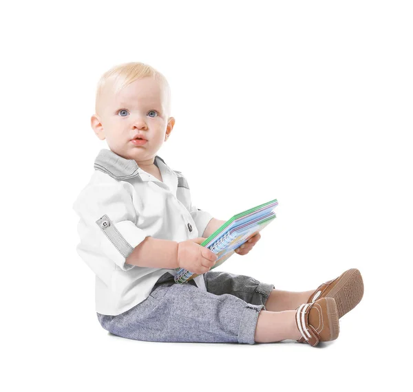 Menino com livros — Fotografia de Stock