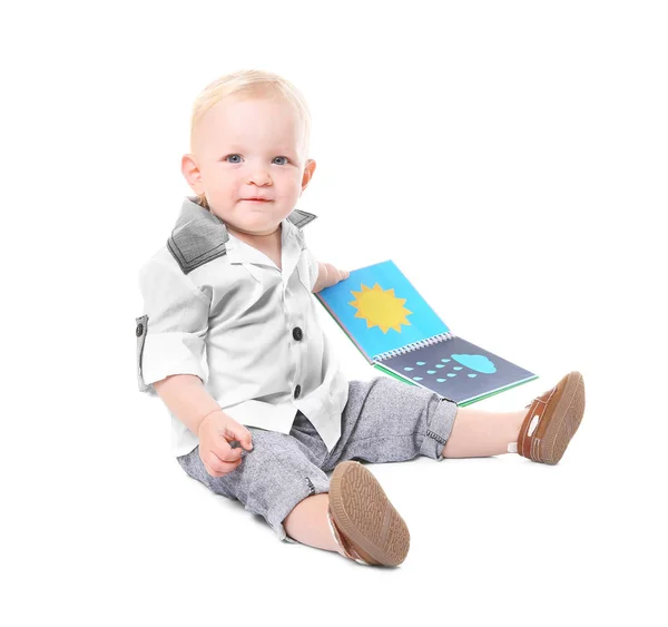 Niño con libro —  Fotos de Stock