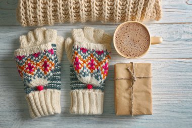 sevimli kış kompozisyon