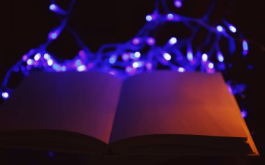 kitap ve güzel garland