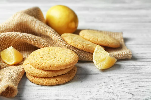 Домашнее печенье с лимоном — стоковое фото