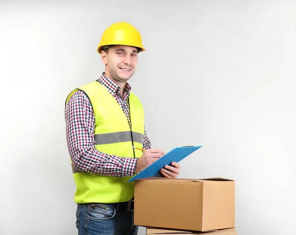 Handsome warehouse worker — Stock Photo, Image